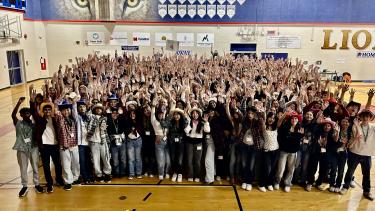 2024 BCSLC Group photo of BCSLC attendees in the gymnasium.