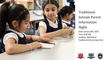 Parent Info Night Trad Schools Parent Info Night Trad Schools