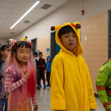 IKT students in halloween